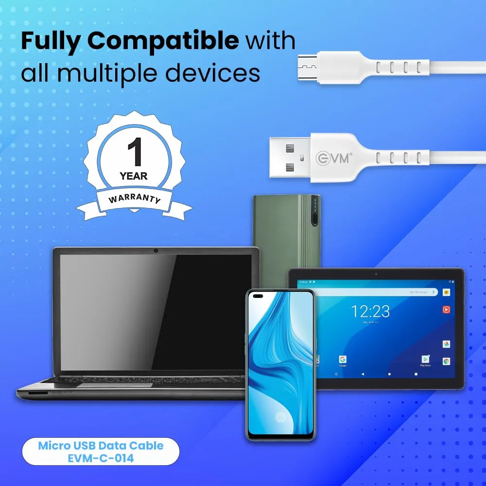 EVM Micro USB Charge & Sync Cable (C-014-W) view 6
